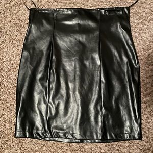 Fashion Nova Faux Leather Mini Skirt